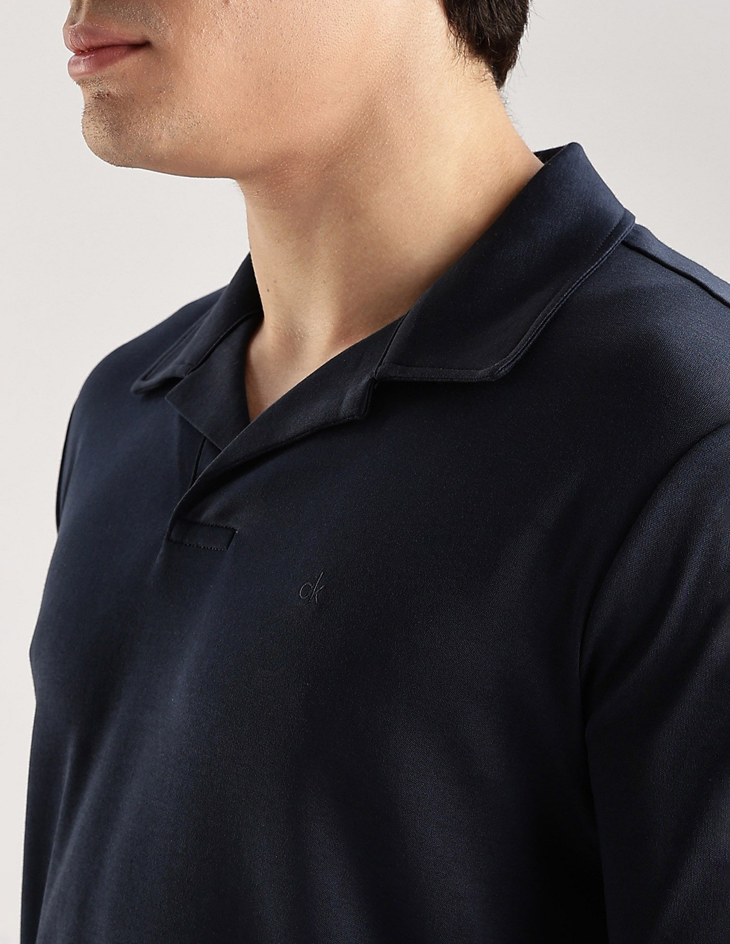 Calvin Klein Jeans Solid Slim Fit Cotton Polo Shirt