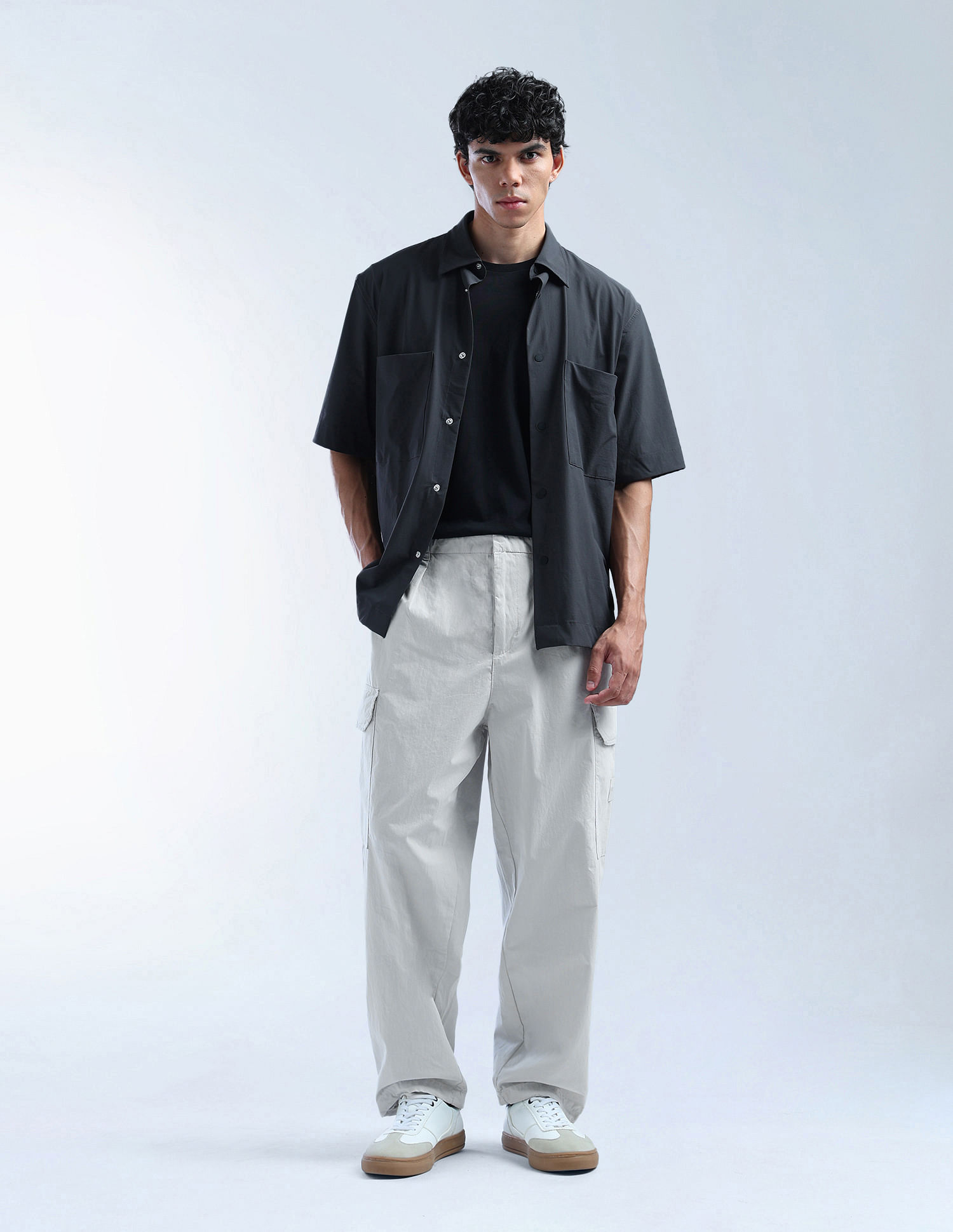 Flying Machine Solid Cobain Loose Fit Cargos
