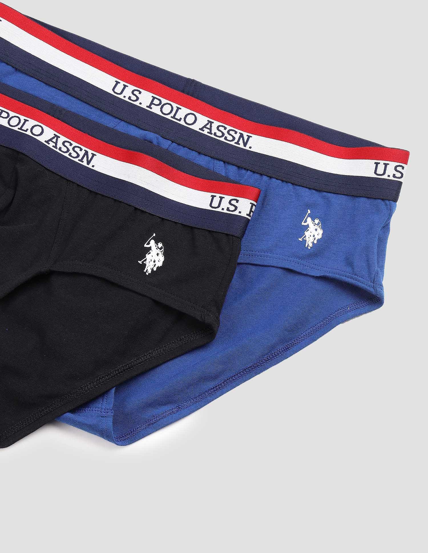 USPA Innerwear Striped Waistband EB002 Briefs - Pack Of 2