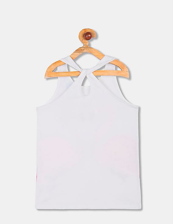 The Childrens Place Girls Twist Back Tank Tops