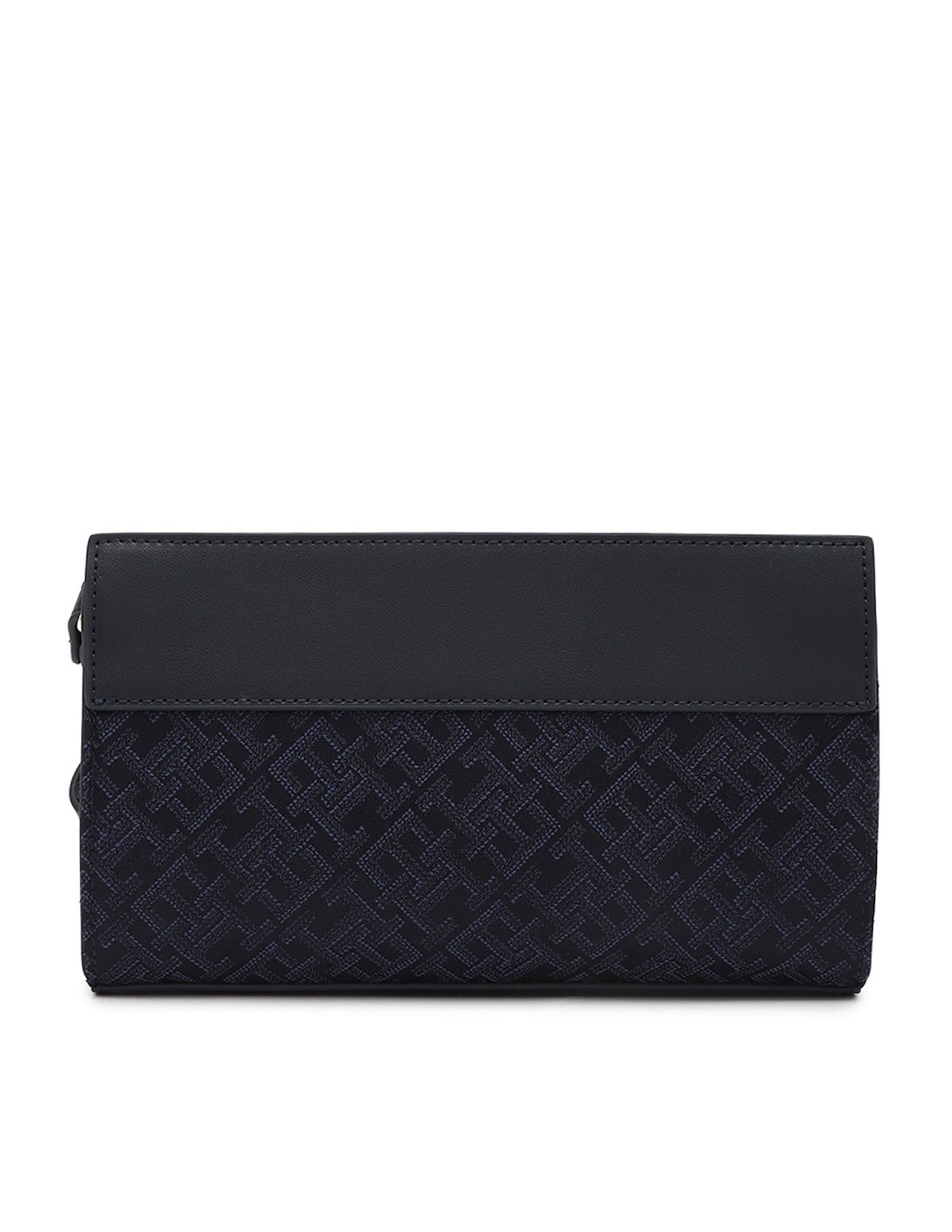 Tommy Hilfiger Logo Blue Pu Sling Bag