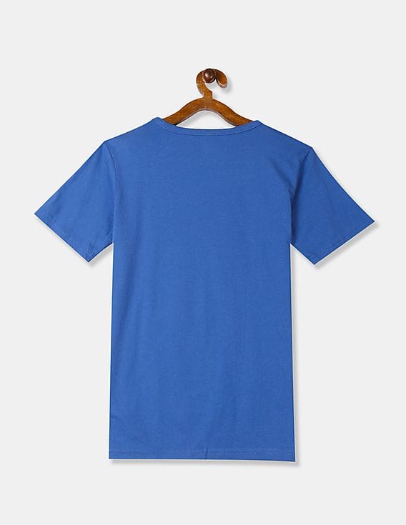 blue crew neck t shirt