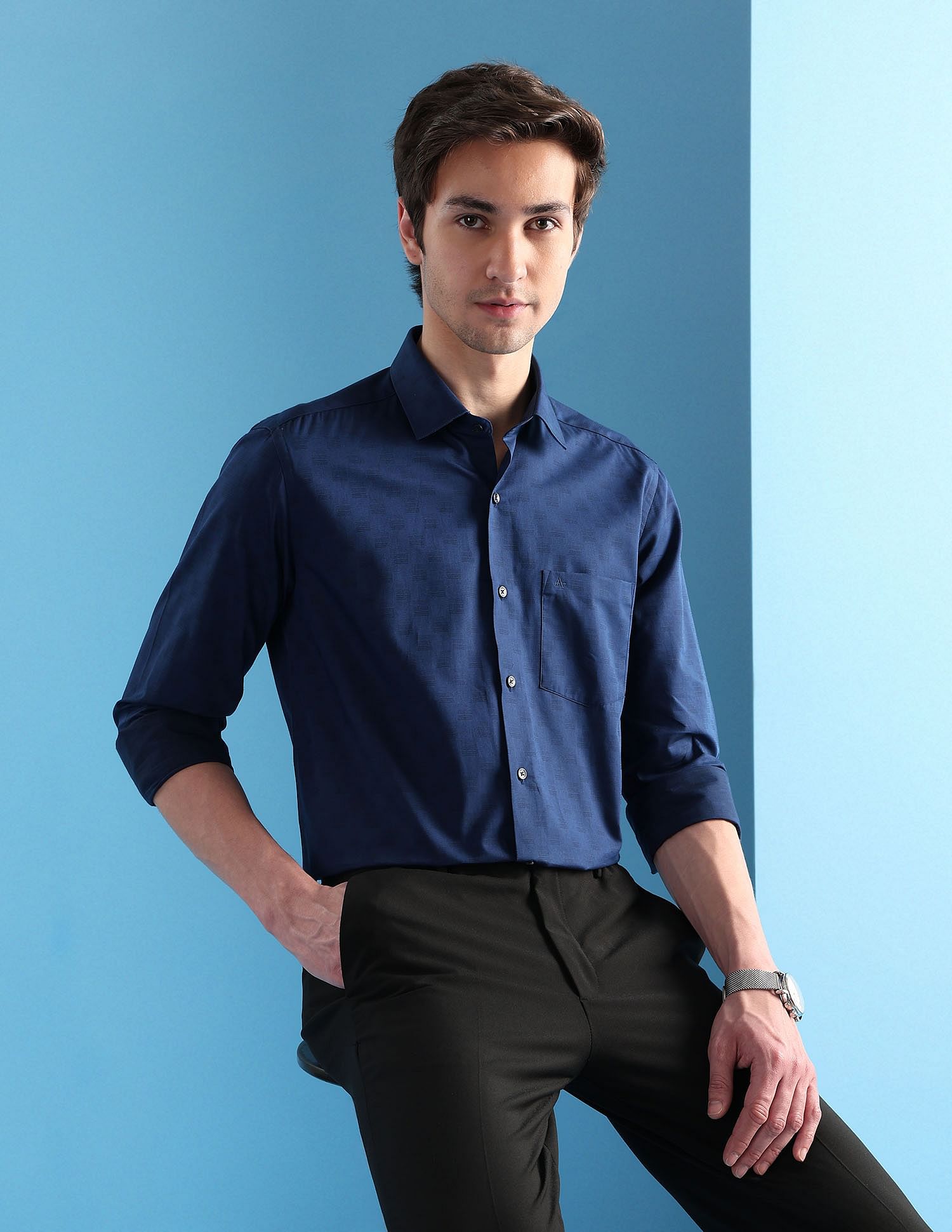 Arrow Manhattan Slim Fit Velocity 5 In 1 Shirt