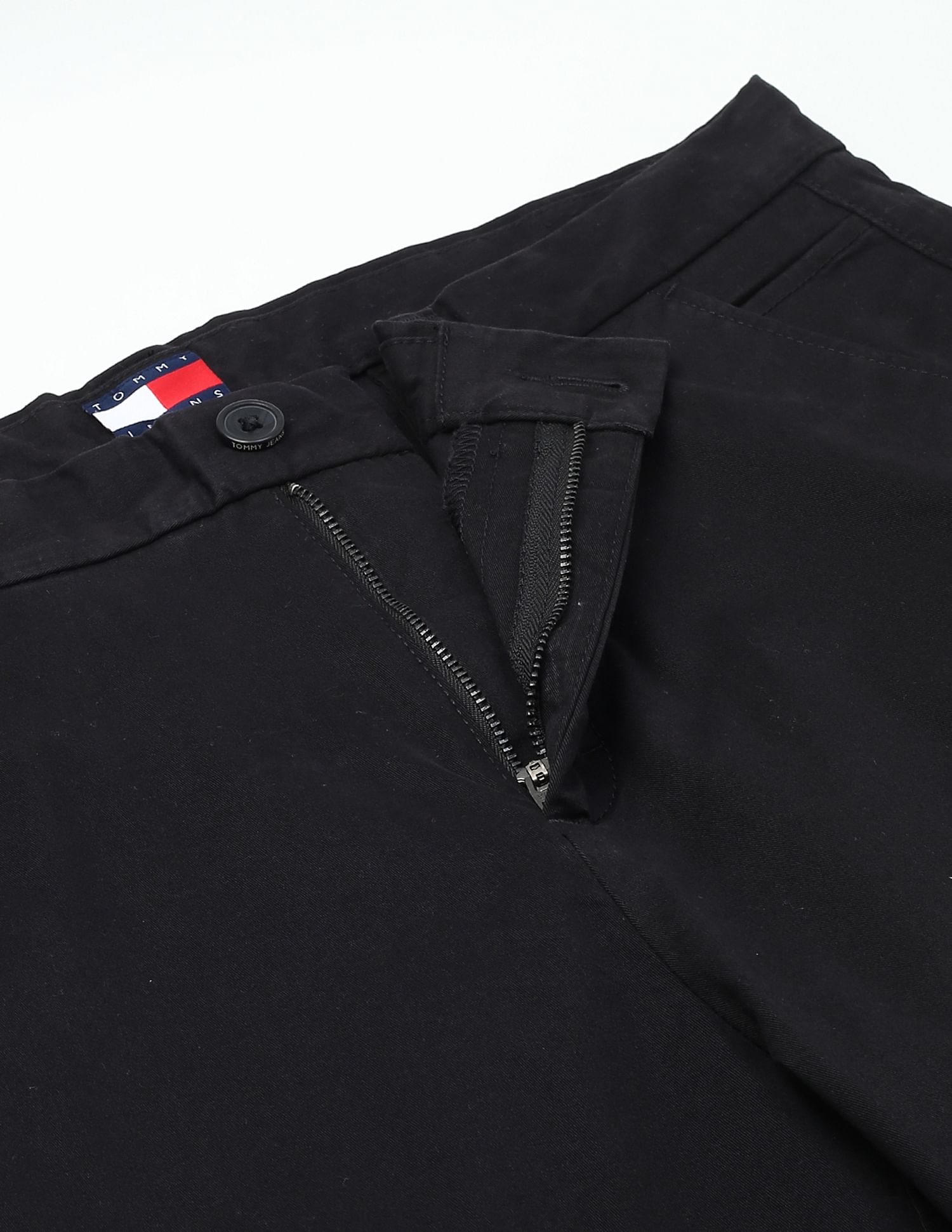 Tommy Hilfiger Kids Sleek Black Solid Trousers