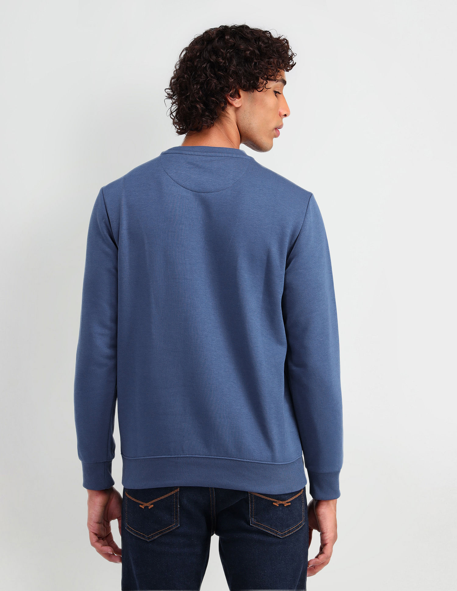 U.S. Polo Assn. Denim Co. Crew Neck Brand Printed Sweatshirt