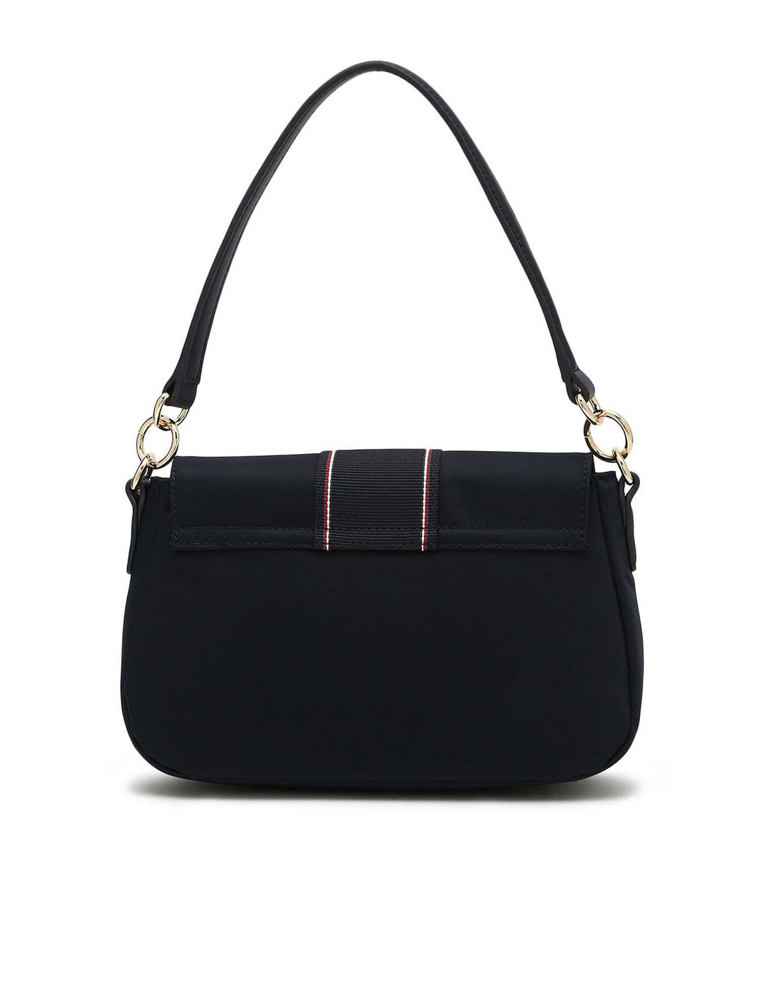 Tommy Hilfiger Solid Blue Nylon Shoulder Bag
