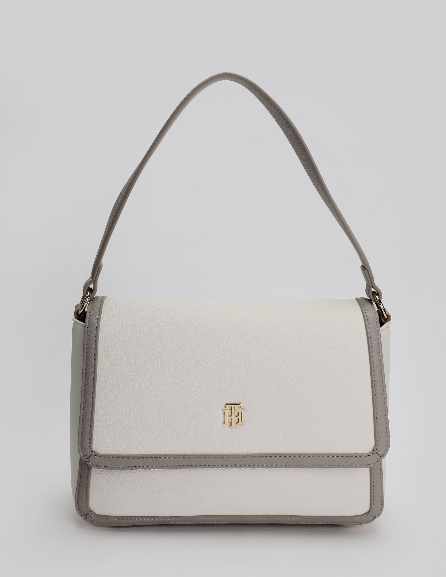 Tommy Hilfiger Solid Brown Pu Sling Bag