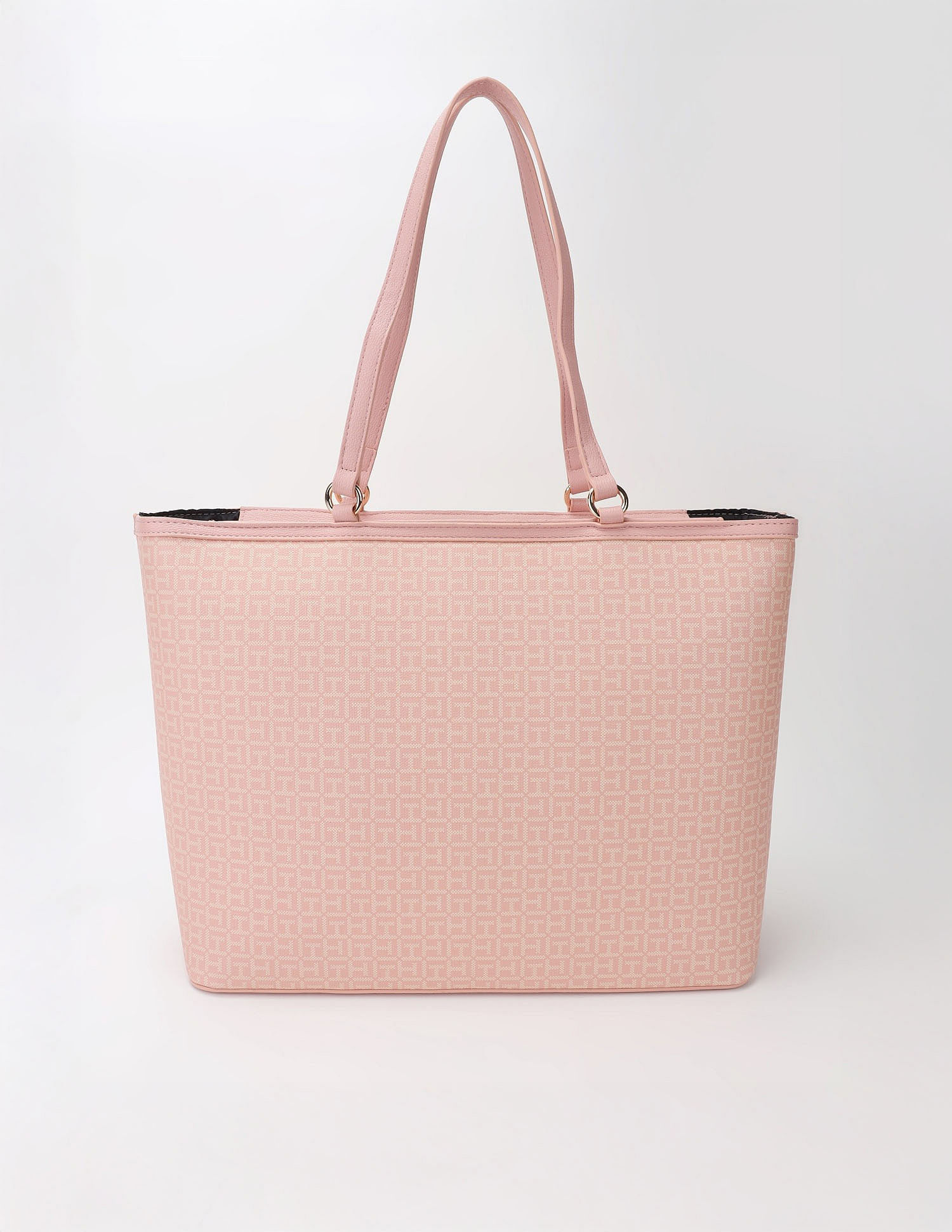 Tommy Hilfiger Logo Beige Pvc Tote Bag
