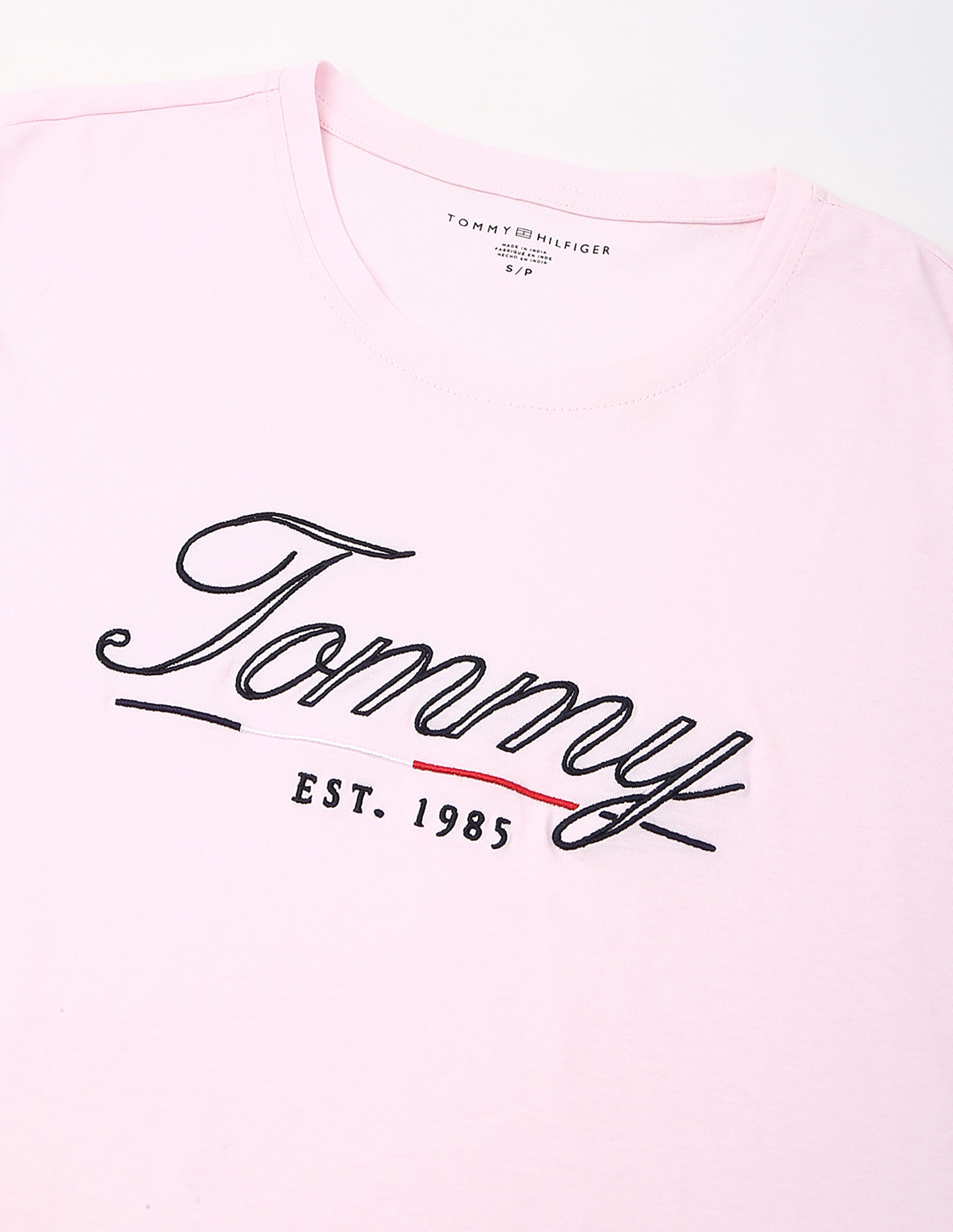 Tommy Hilfiger Pink Women's T-shirt for Gentle Look