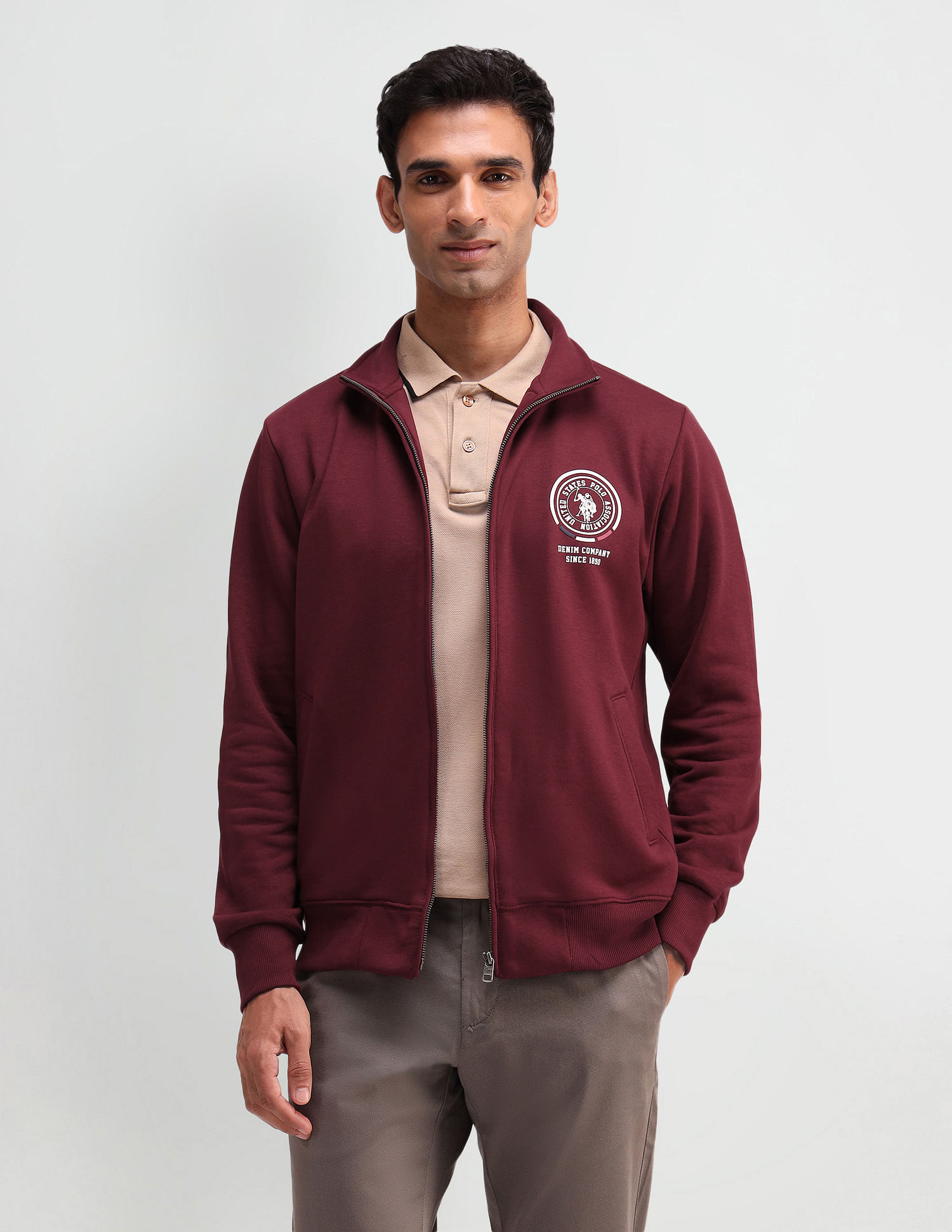 U.S. Polo Assn. Denim Co. Solid Regular Fit Sweatshirt