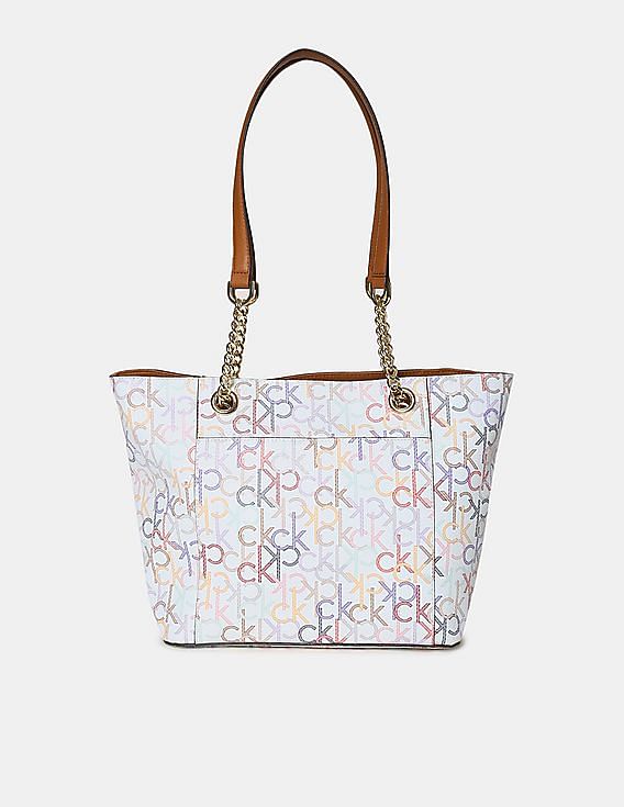 Calvin Klein Metallic Gathered Tote Bag popular