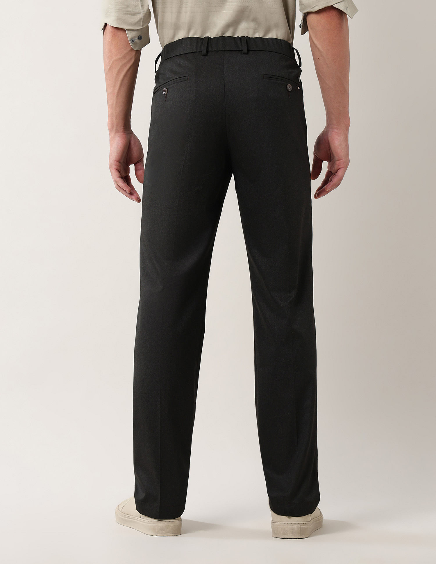 Arrow Newyork Mid Rise Dobby Trousers