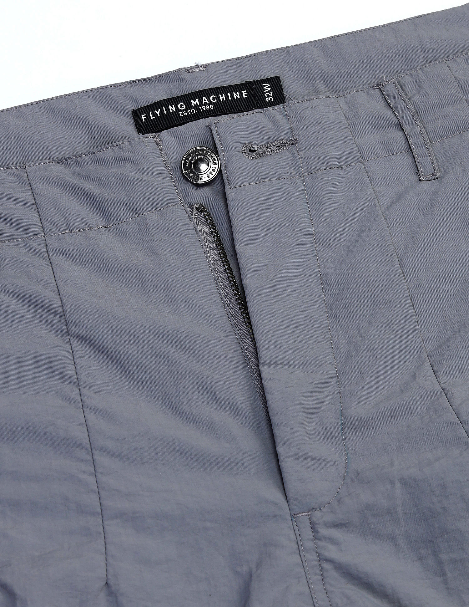 Flying Machine Cobain Loose Fit Solid Cargos