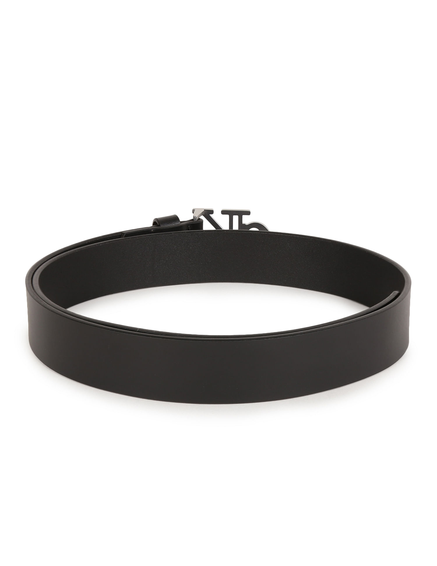 Calvin Klein Seasonal Monogram Leather Belt