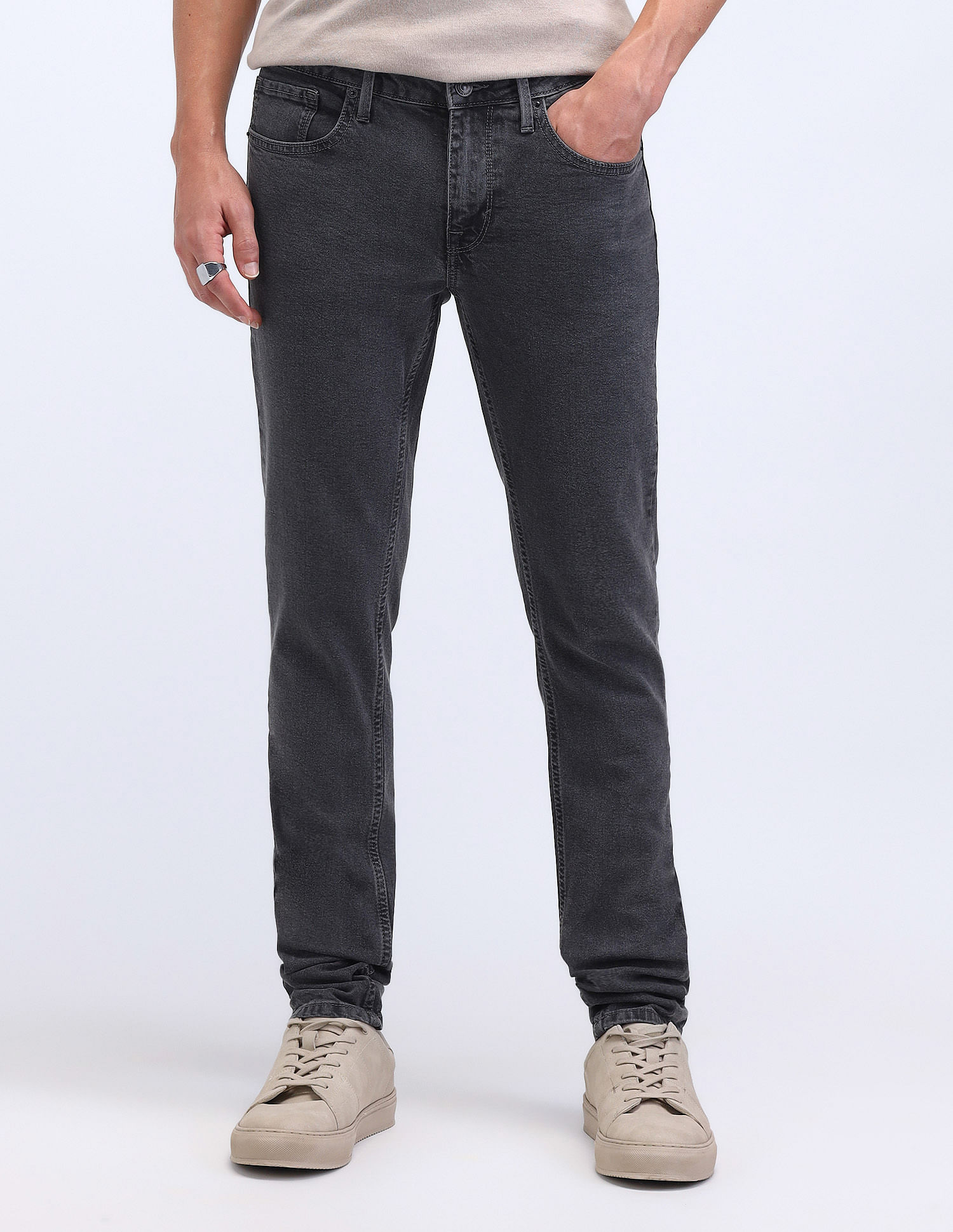 Flying Machine Jackson Skinny Fit Mid Rise Jeans