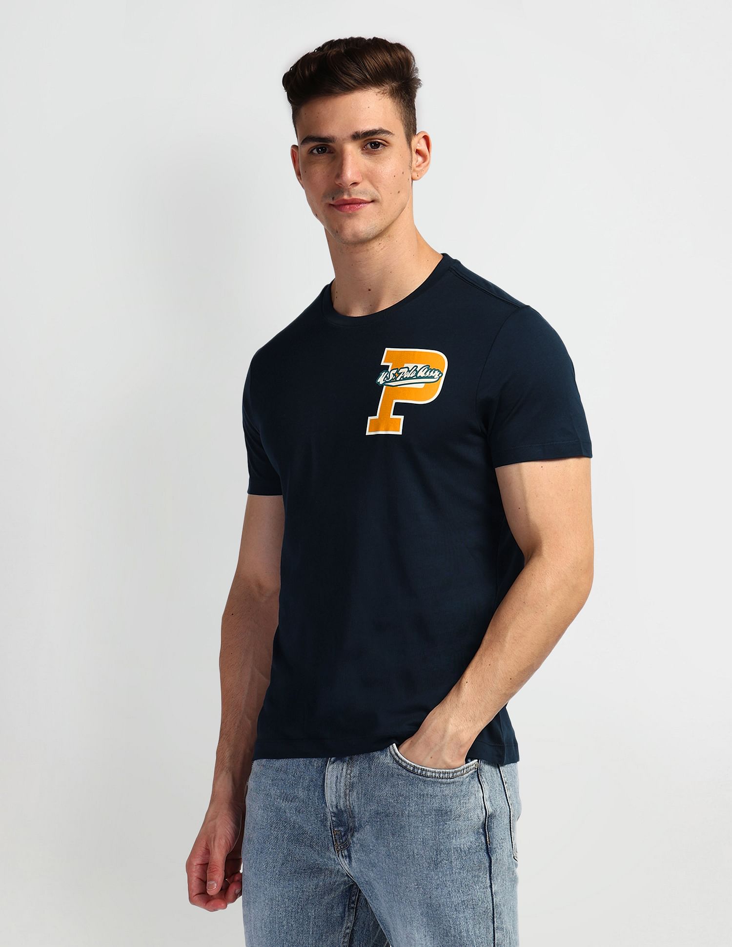 U.S. Polo Assn. Denim Co. Graphic Print Crew Neck T-Shirt