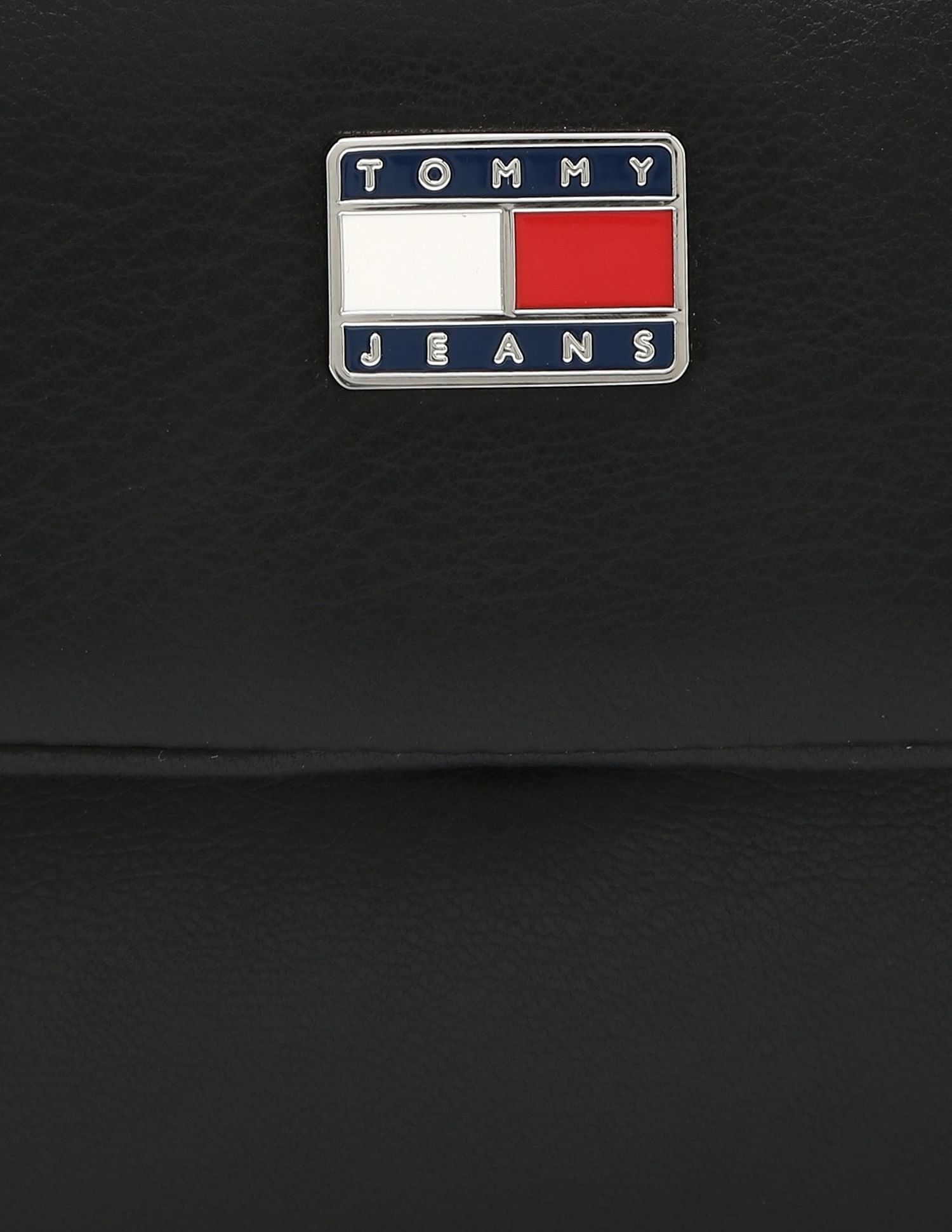 Tommy Hilfiger Solid Black Pu Sling Bag