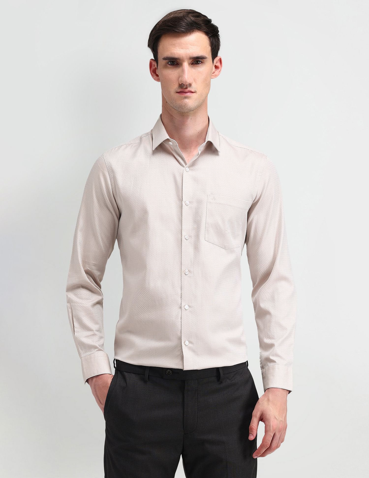 Arrow Liberty Classic Fit Textured Shirt