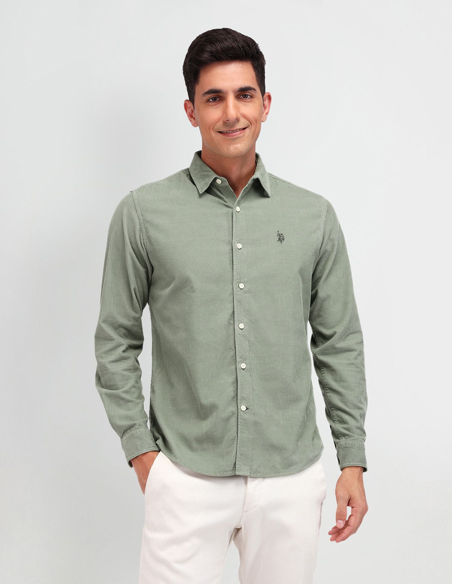 U.S. Polo Assn. Denim Co. Slim Fit Corduroy Shirt