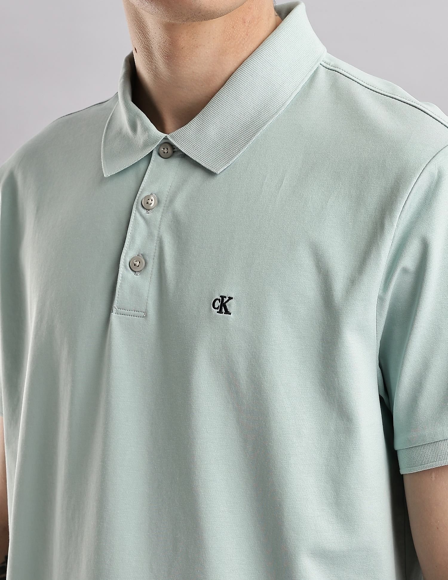 Calvin Klein Jeans Solid Regular Fit Cotton Polo Shirt