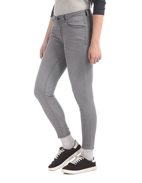 Flying Machine Women Twiggy Super Skinny Fit Mid Rise Jeans