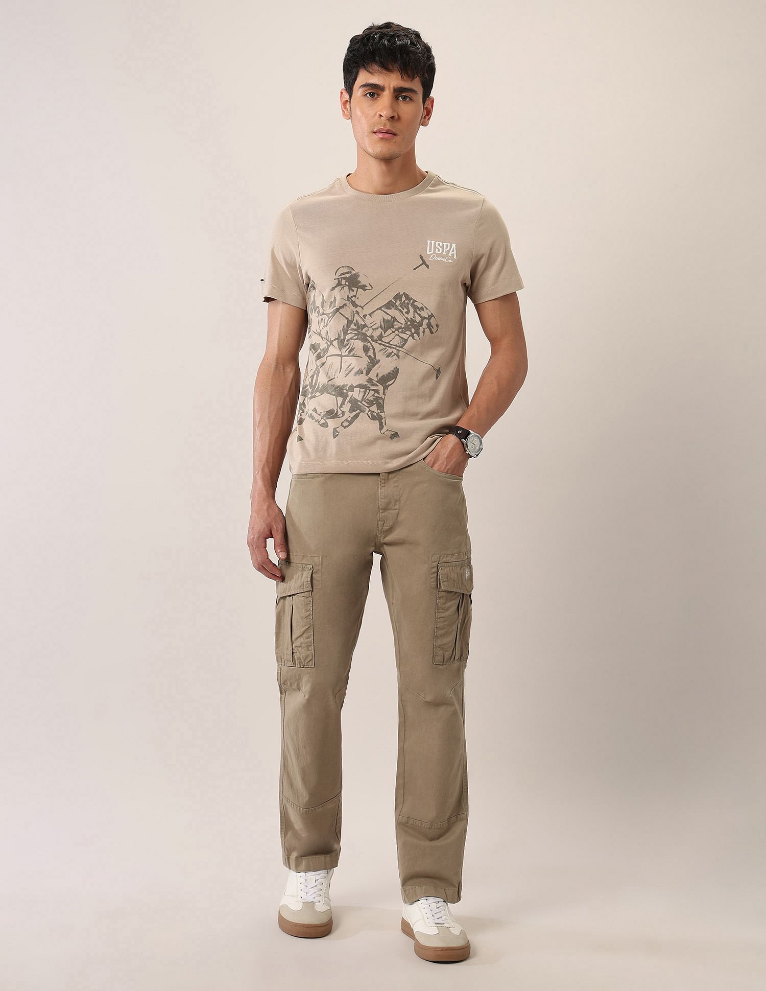 U.S. Polo Assn. Denim Co. Graphic Printed Muscle Fit T-Shirt