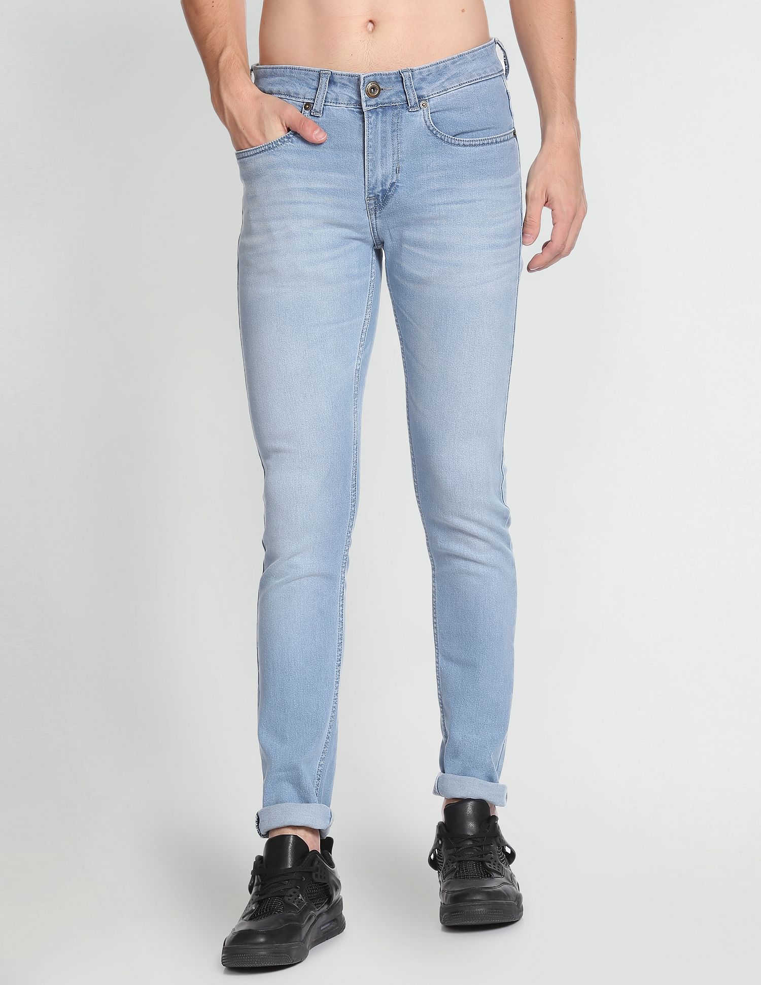 Flying Machine Jackson Skinny Fit Stone Wash Jeans