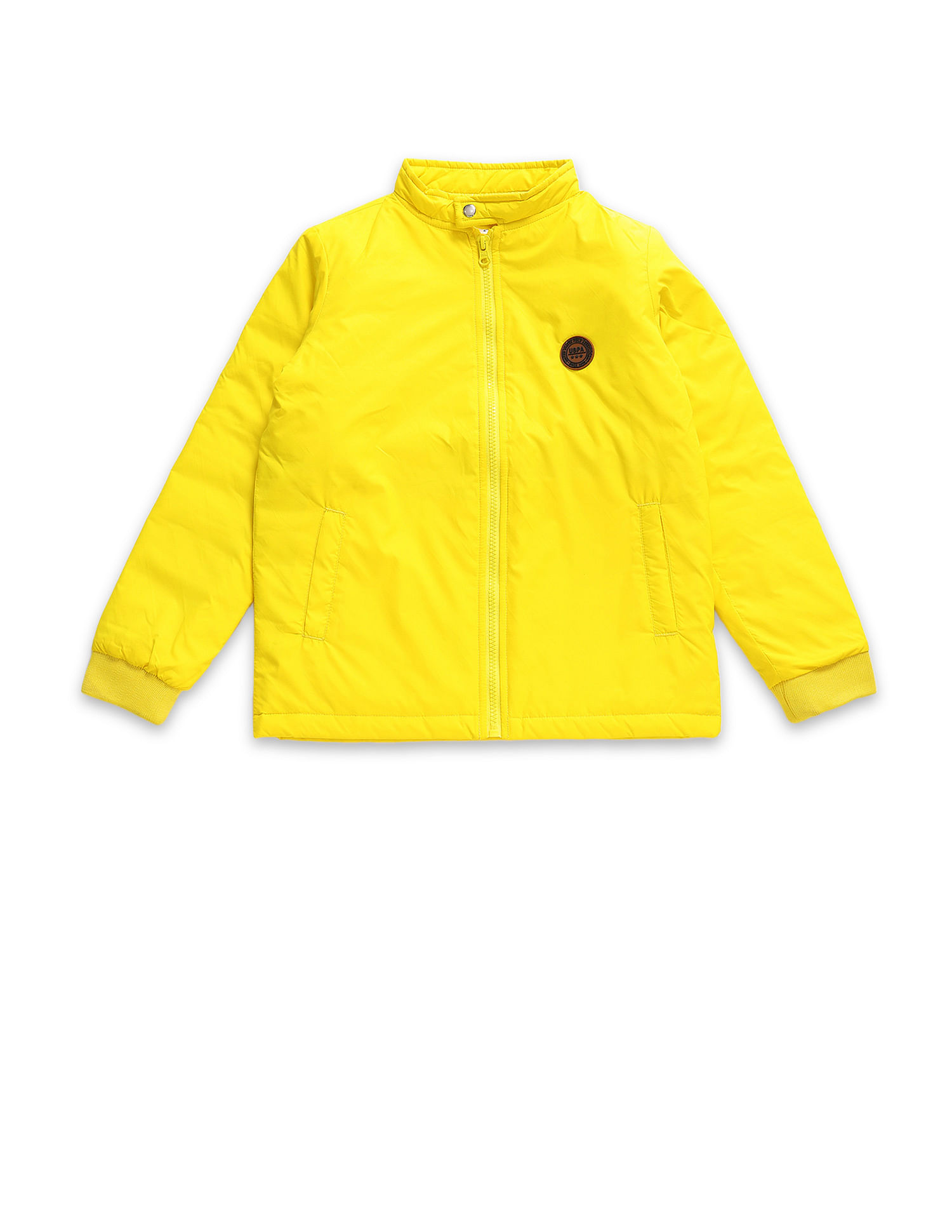 U.S. Polo Assn. Kids Appliqued Logo Stand Collar Jacket