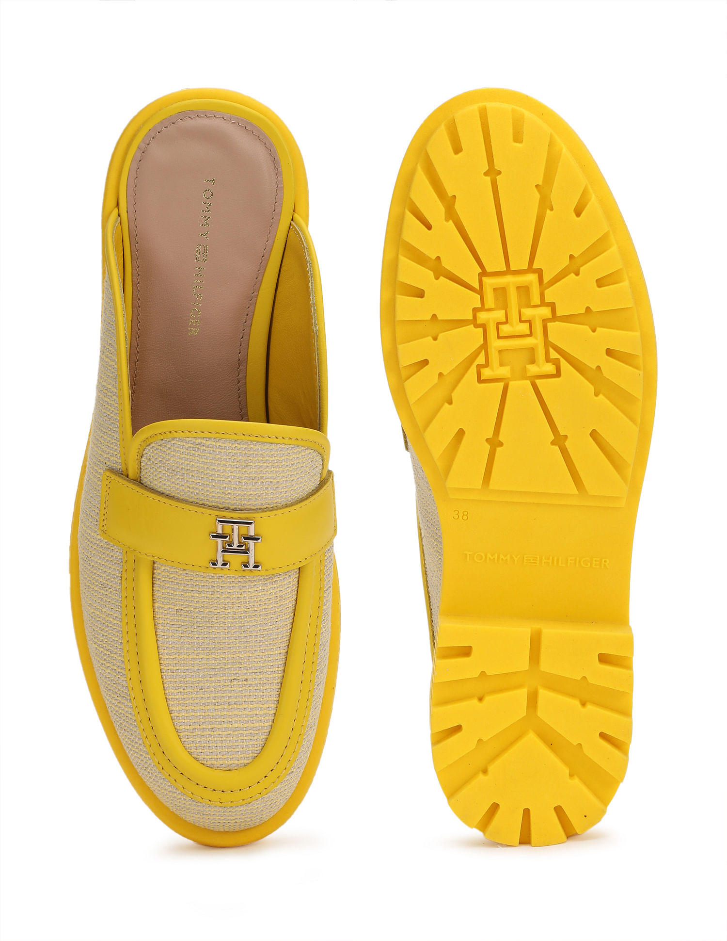 Tommy hilfiger hot sale yellow sandals