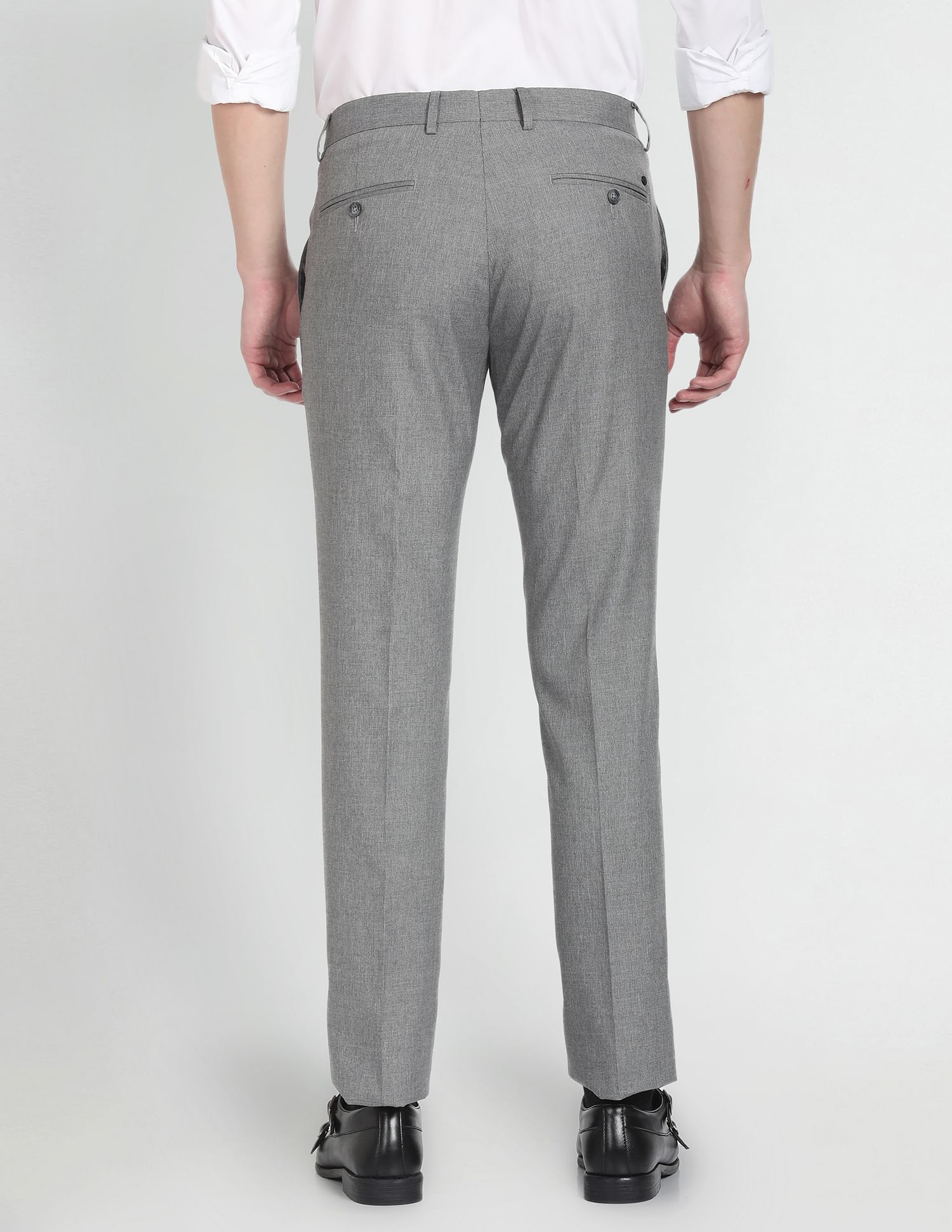 Arrow Hudson Tailored Fit Formal Trousers