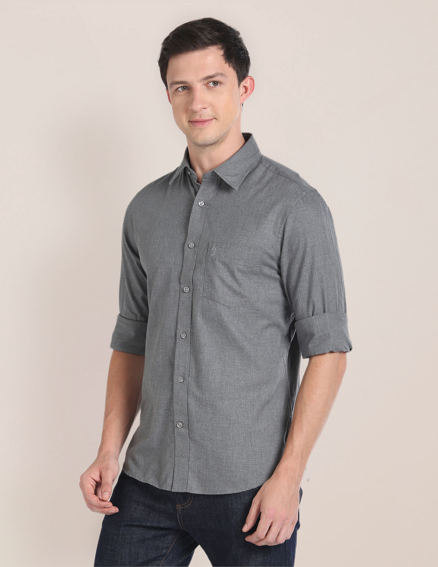 U.S. Polo Assn. Heathered Regular Fit Shirt