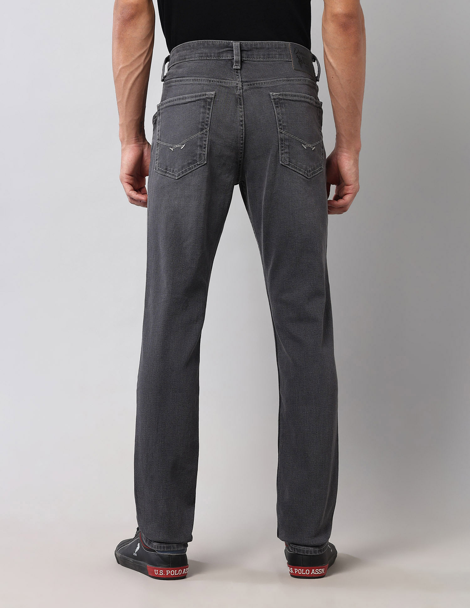 U.S. Polo Assn. Denim Co. Brandon Slim Tapered Black Jeans