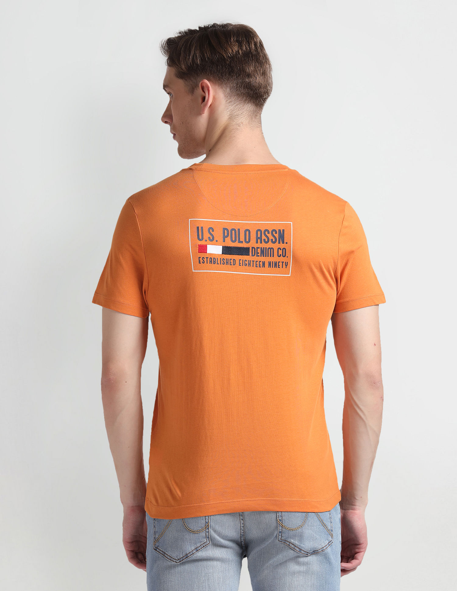 U.S. Polo Assn. Denim Co. Back Logo Muscle Fit T-Shirt
