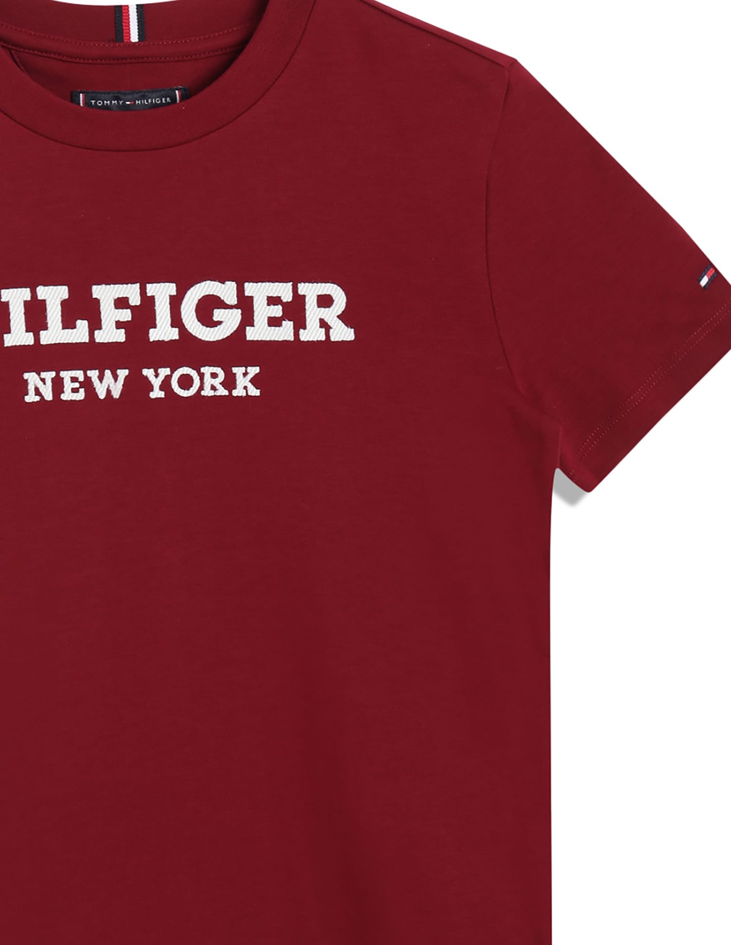Tommy Hilfiger Kids Boys Embroidered Logo Cotton T-Shirt