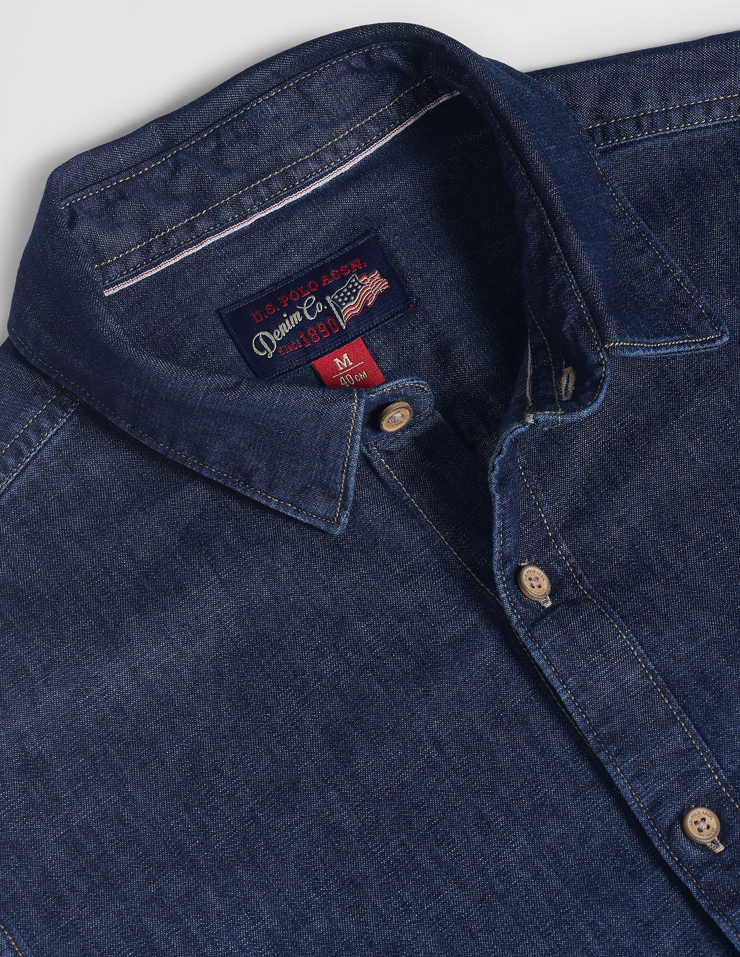 Buy U.S. Polo Assn. Denim Co. Chambray Slim Fit Shirt - NNNOW.com