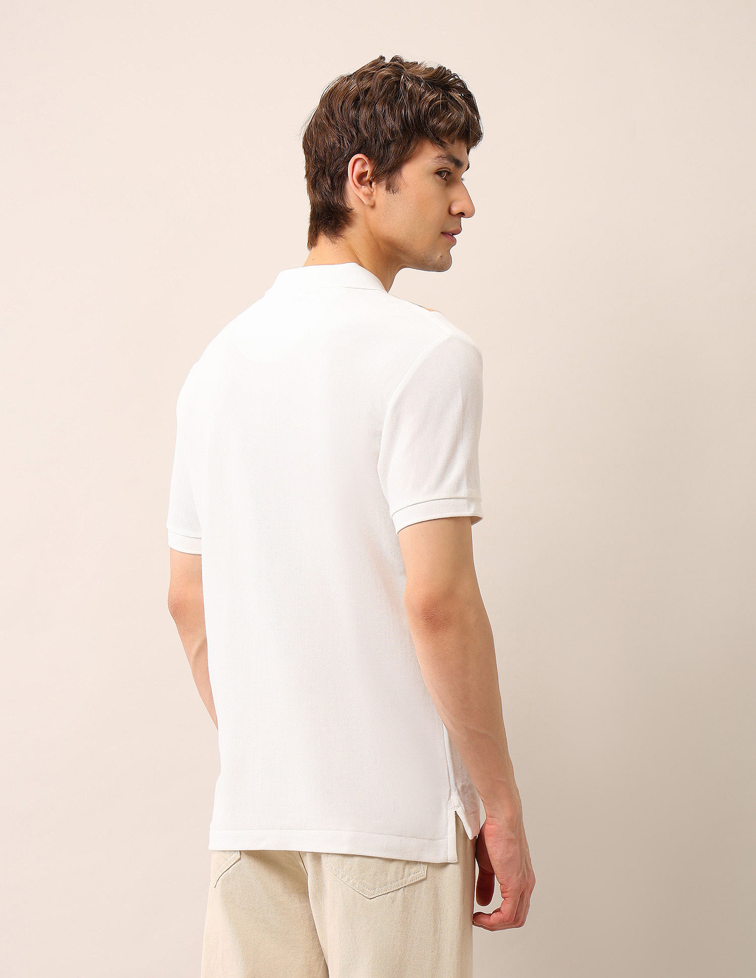 U.S. Polo Assn. Denim Co. Colourblocked Pure Cotton Polo Shirt