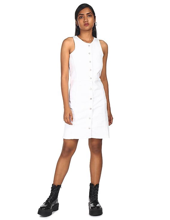 calvin klein white dress CHIFFON BELL SLEEVE SHEATH DRESS, WHITE/CREAM , SIZE 10P NWT a mini length silhouette and a full lining Buy Calvin Klein Women White