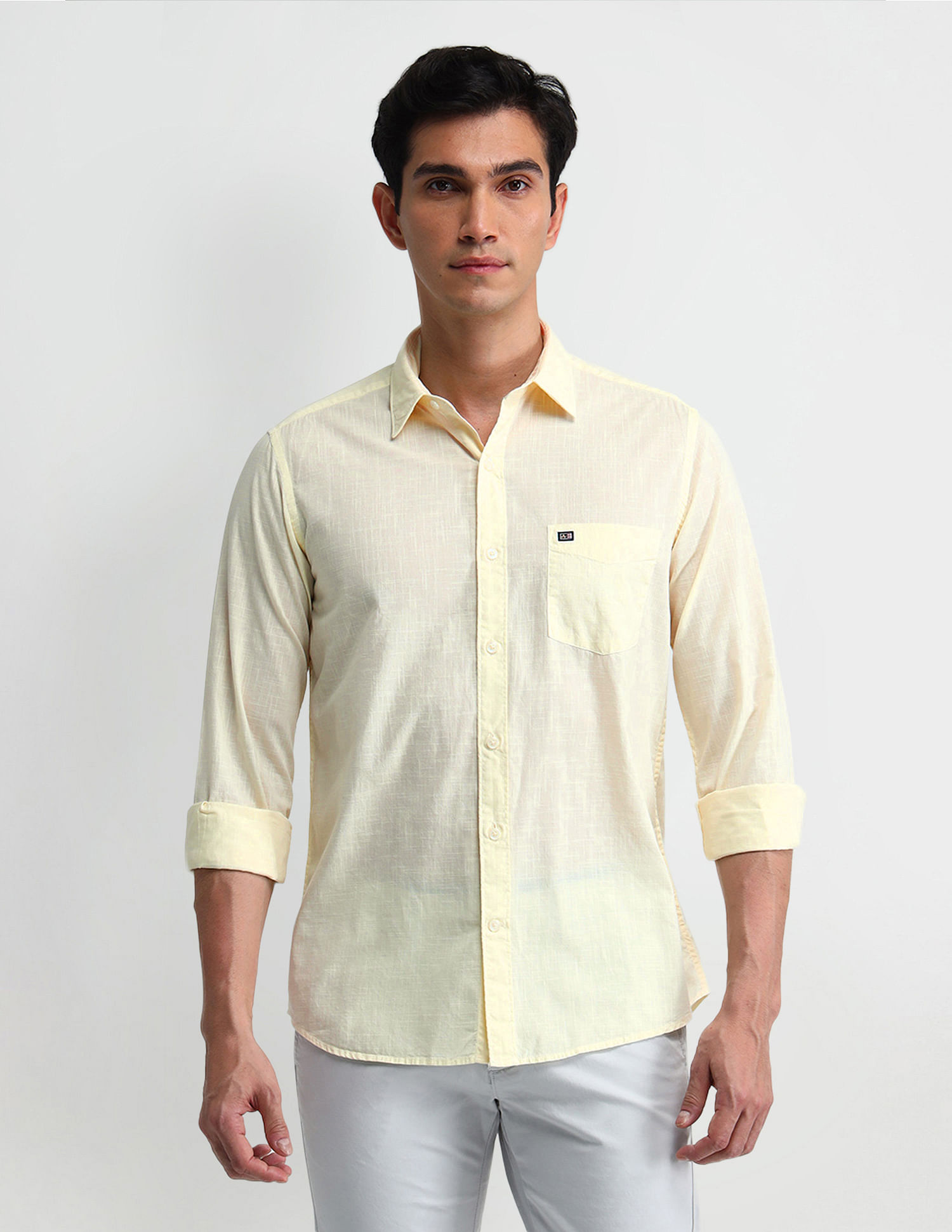 Arrow Sport Pure Cotton Manhattan Slim Fit Shirt