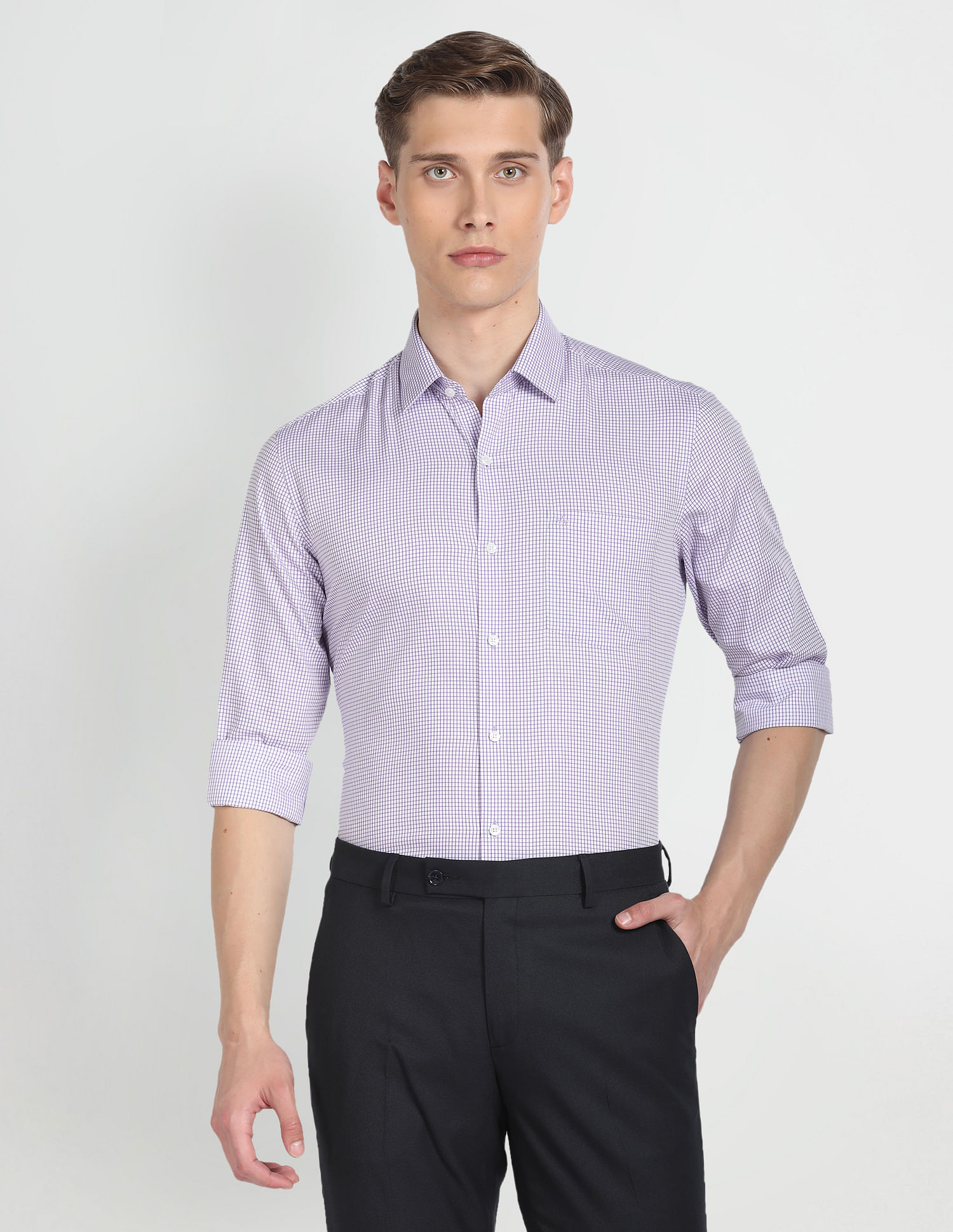 Arrow Micro Check Cotton Shirt