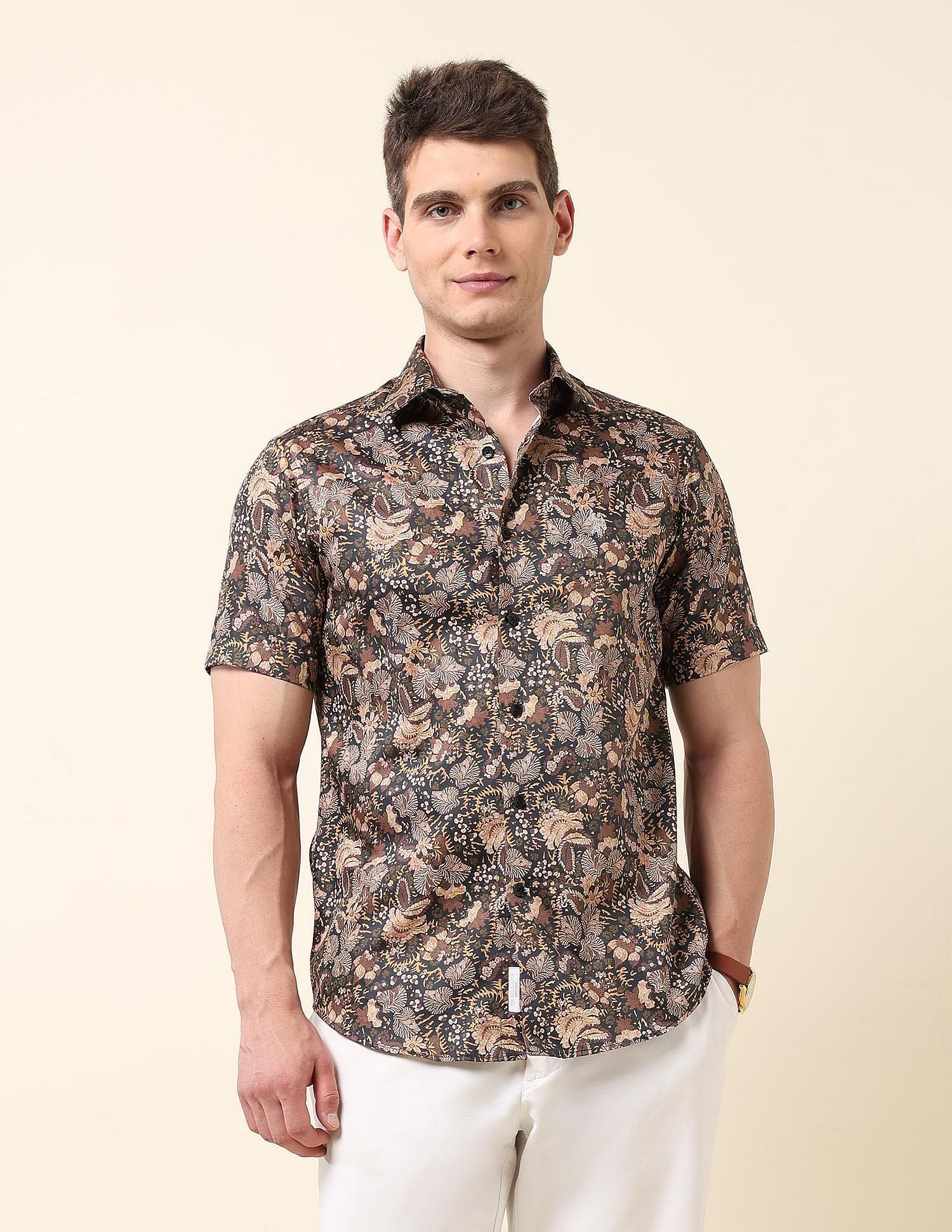 U.S. Polo Assn. All-Over Printed Satin Shirt