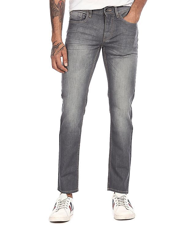 Flying Machine Mid Rise Michael Slim Tapered Fit Jeans
