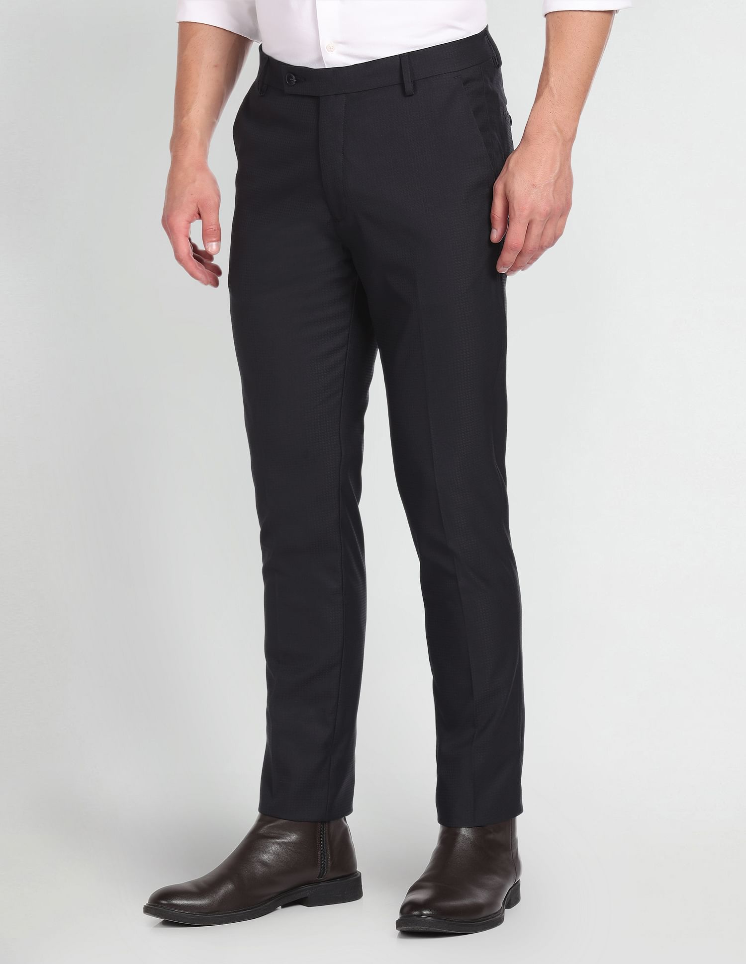 Arrow Jackson Super Slim Fit Dobby Trousers