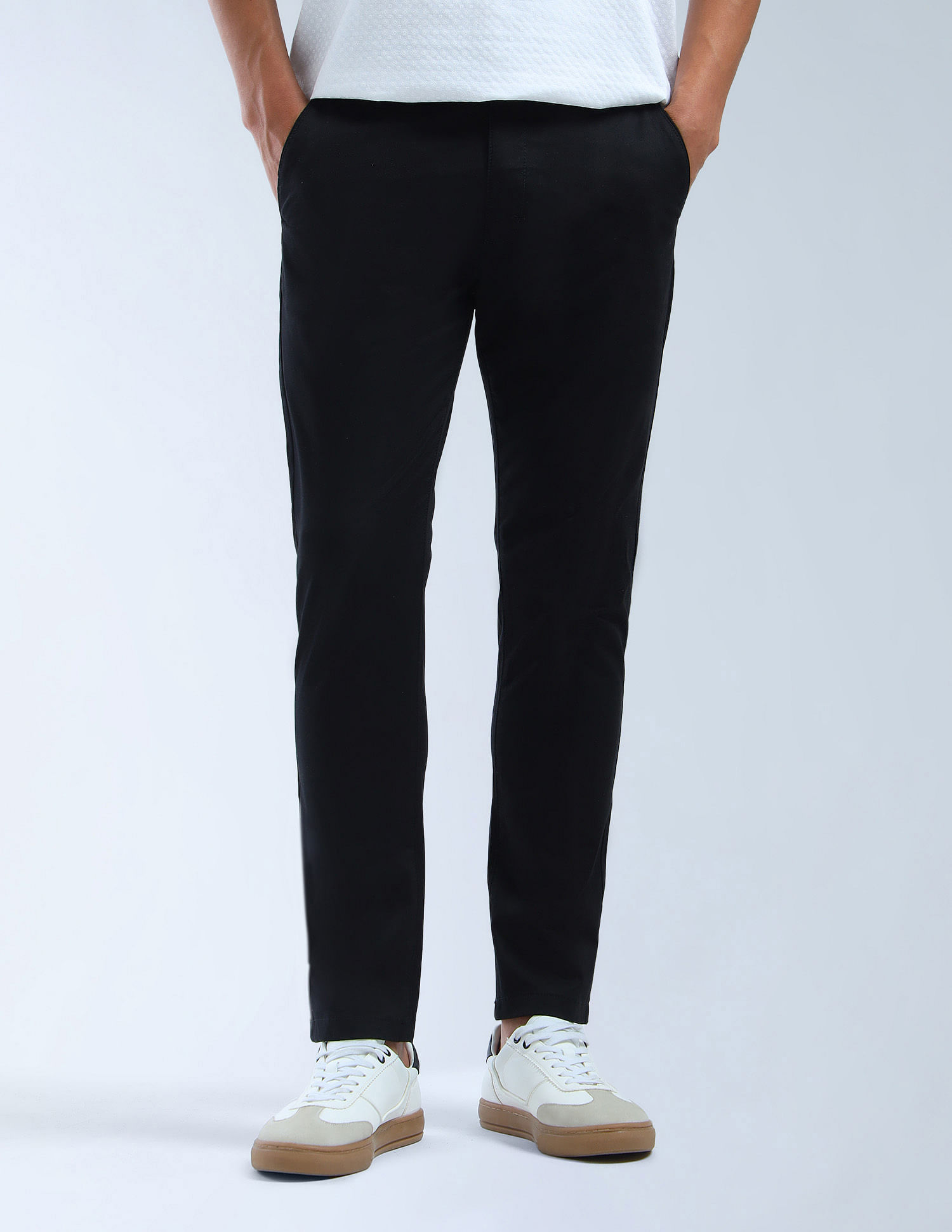Flying Machine Slim Tapered Fit Twill Trousers