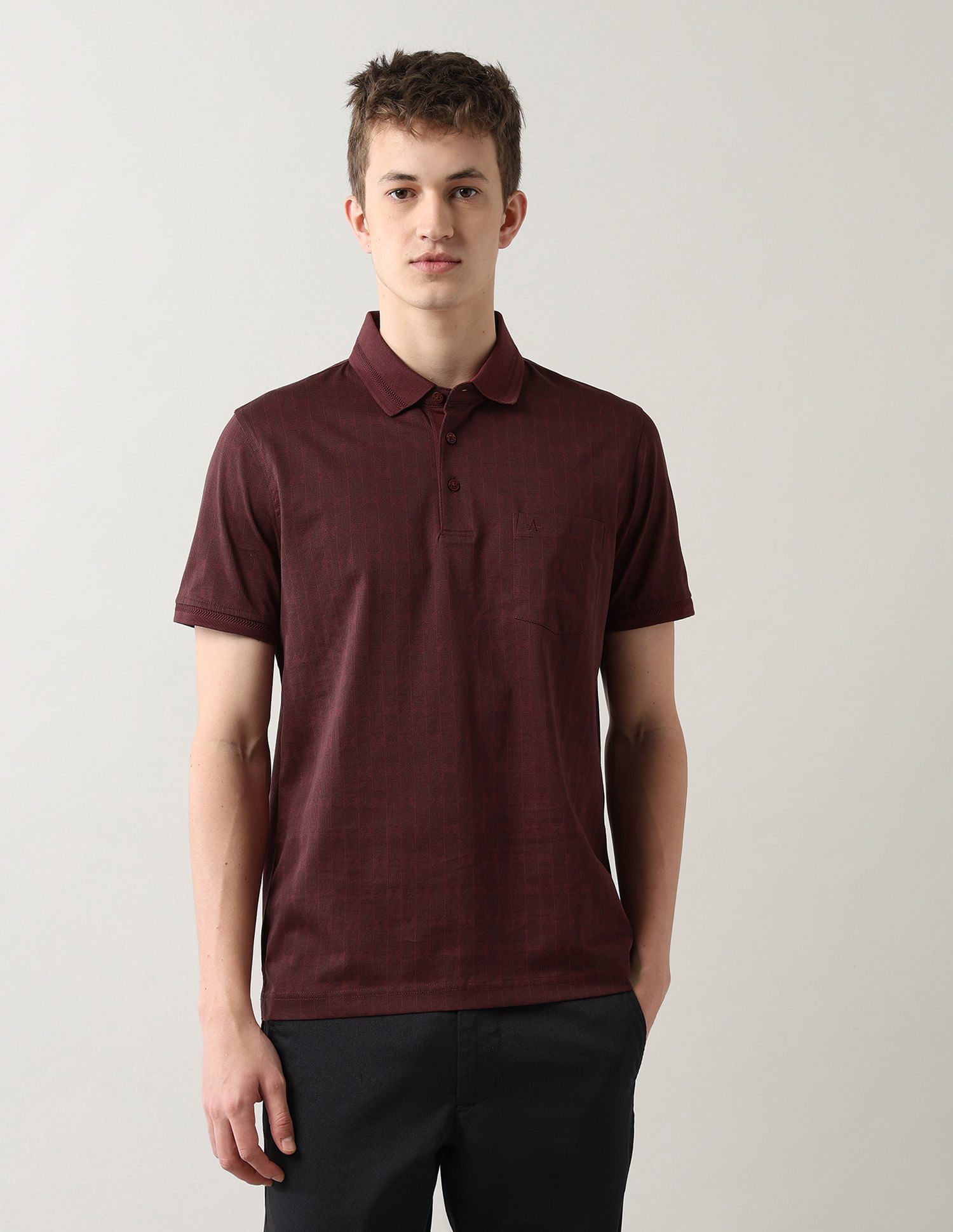Arrow Pure Cotton Night Is Young Polo Shirt