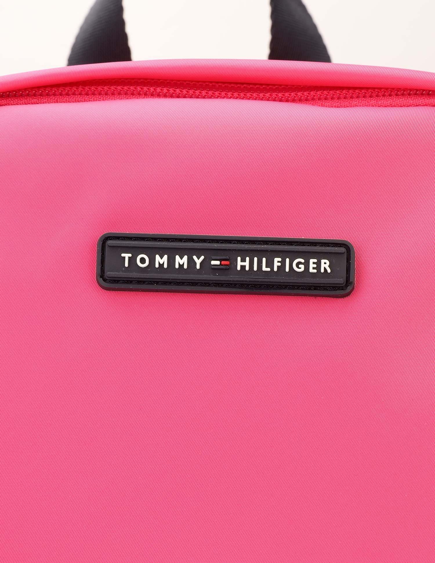 Tommy Hilfiger Solid Pink Nylon Backpack