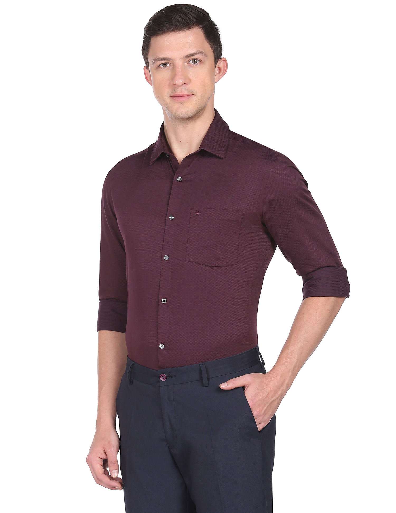 Arrow Geometric Pattern Cotton Shirt