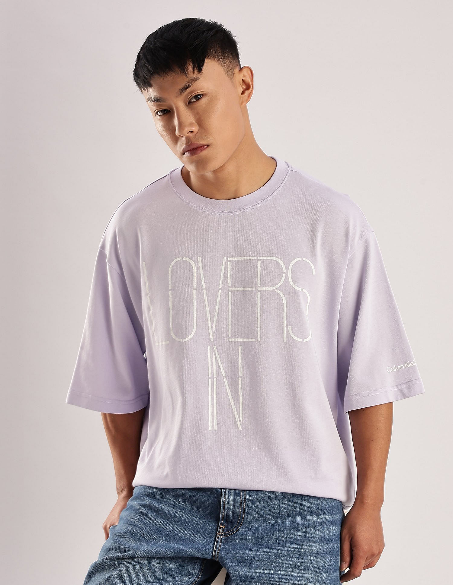Calvin Klein Jeans Printed Regular Fit Cotton T-Shirt