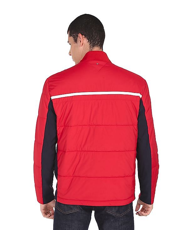 Tommy Hilfiger Men's Primary Red Bomber Jacket