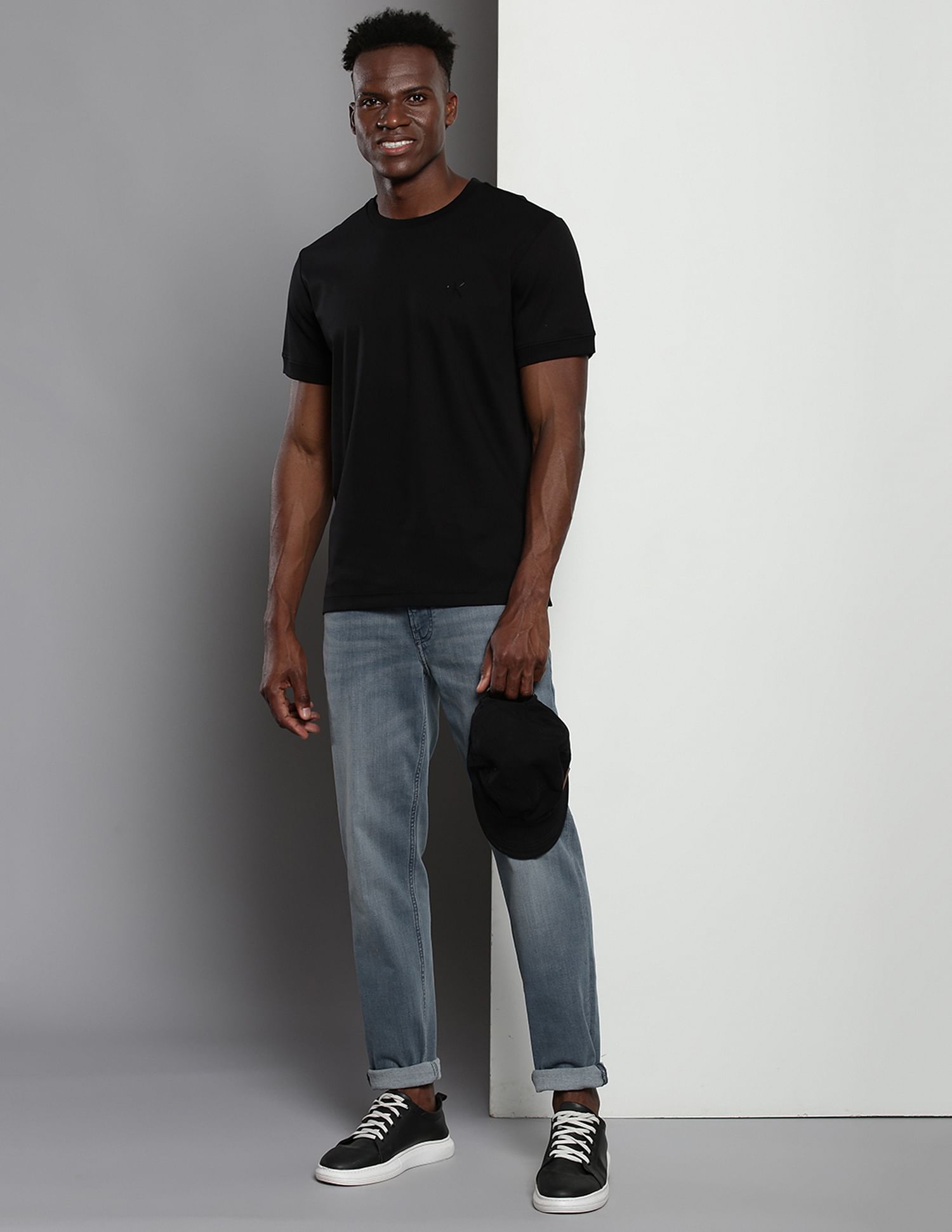 Calvin Klein Single Mercerized Cotton T-Shirt