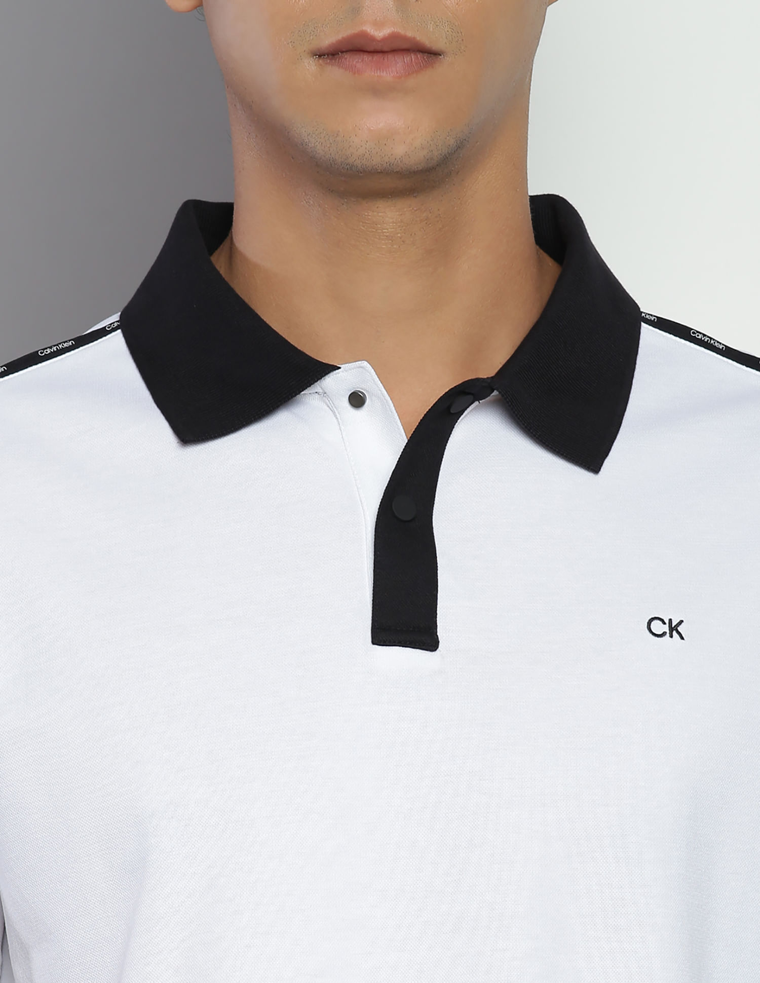 231【BRIEFING】LOGO TAPE POLO RELAXED FIT Logo Tape Polo Shirt | Calvin Klein